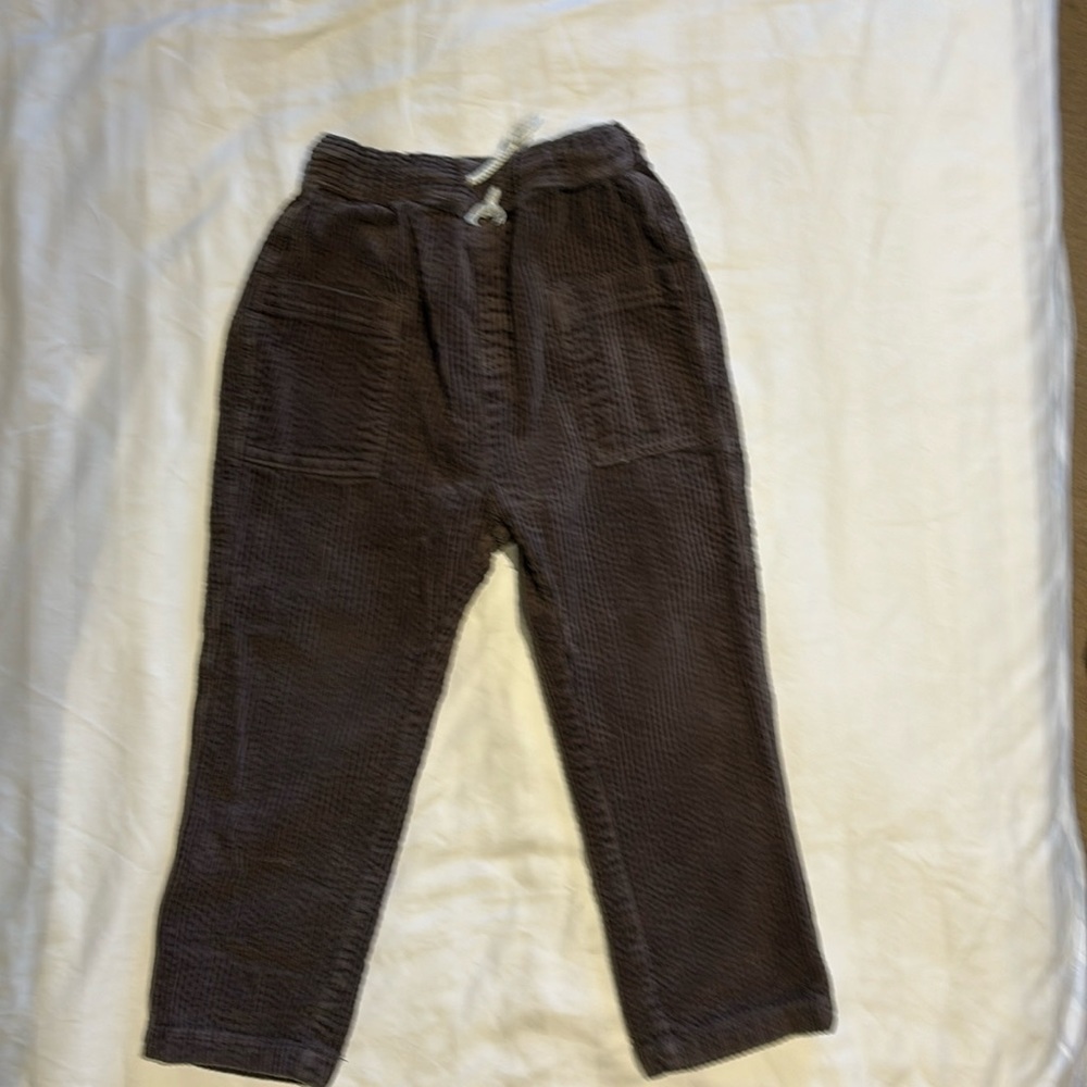 Boys 4T Brown Corduroy Elastic Waist Pants